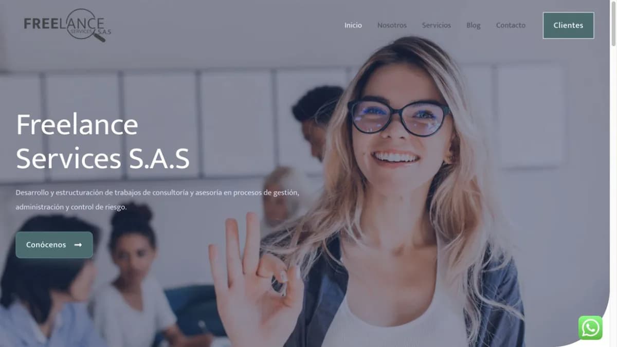 Página de inicio de Freelanceservices