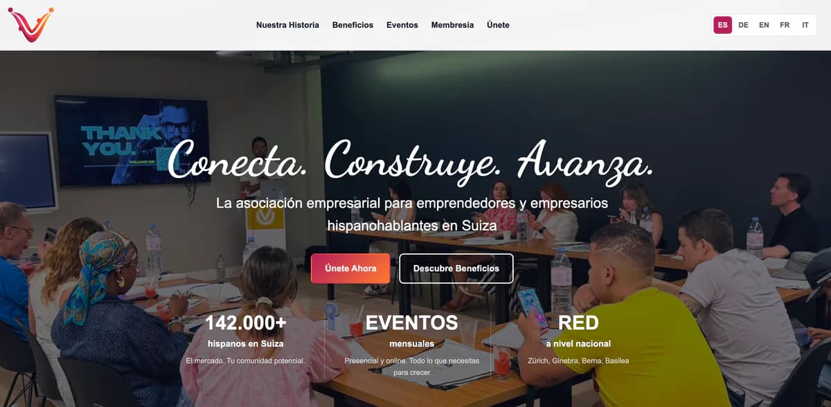 Vibras Verein homepage